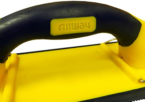 Image of ALLWAY UHS Manual Hand Sander with Stainless Steel Clips | Soft-Grip Handle, Heavy-Duty, Handheld Design