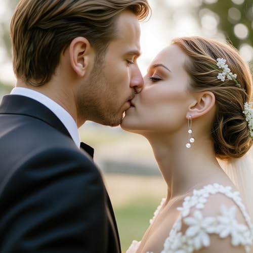 SLUYNZ Sterling Silver Pearls Dangle Earrings for Women Teens Wedding Pearls Dangle Earrings Long Tassel3