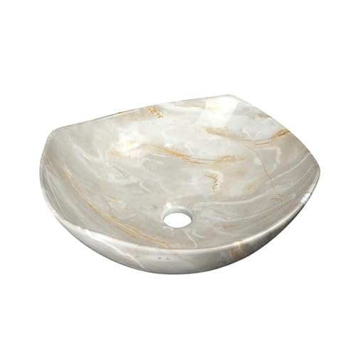 KOHUS Bathroom Sink Bathroom Sink Marble Ceramic Sink Hotel Bathroom Washbasin Washstand Balcony Vessel Vanity Sink Bathroom Countertop Vanity Sink