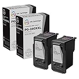 LD © Remanufactured Canon PG-240XXL / 5204B001 2PK Extra High Yield Black Ink Cartridges for Canon PIXMA MG and MX Printer Series