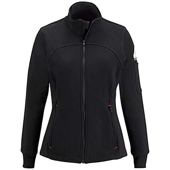 Bulwark FR Bulwark SEZ3BK-RG-S Womens FR Zip-Front Fleece Jacket, Small, Black