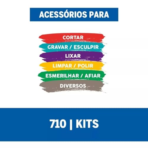 Kit Acessorios para Micro Retifica 160 Pecas Dremel 710RW2 26150710AK