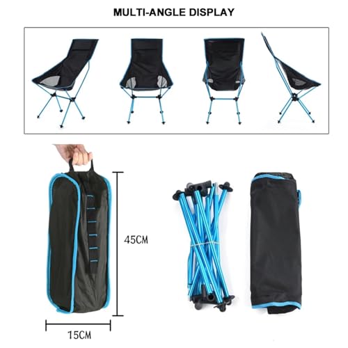 Chaise de camping pliable et portable rouge outdoor