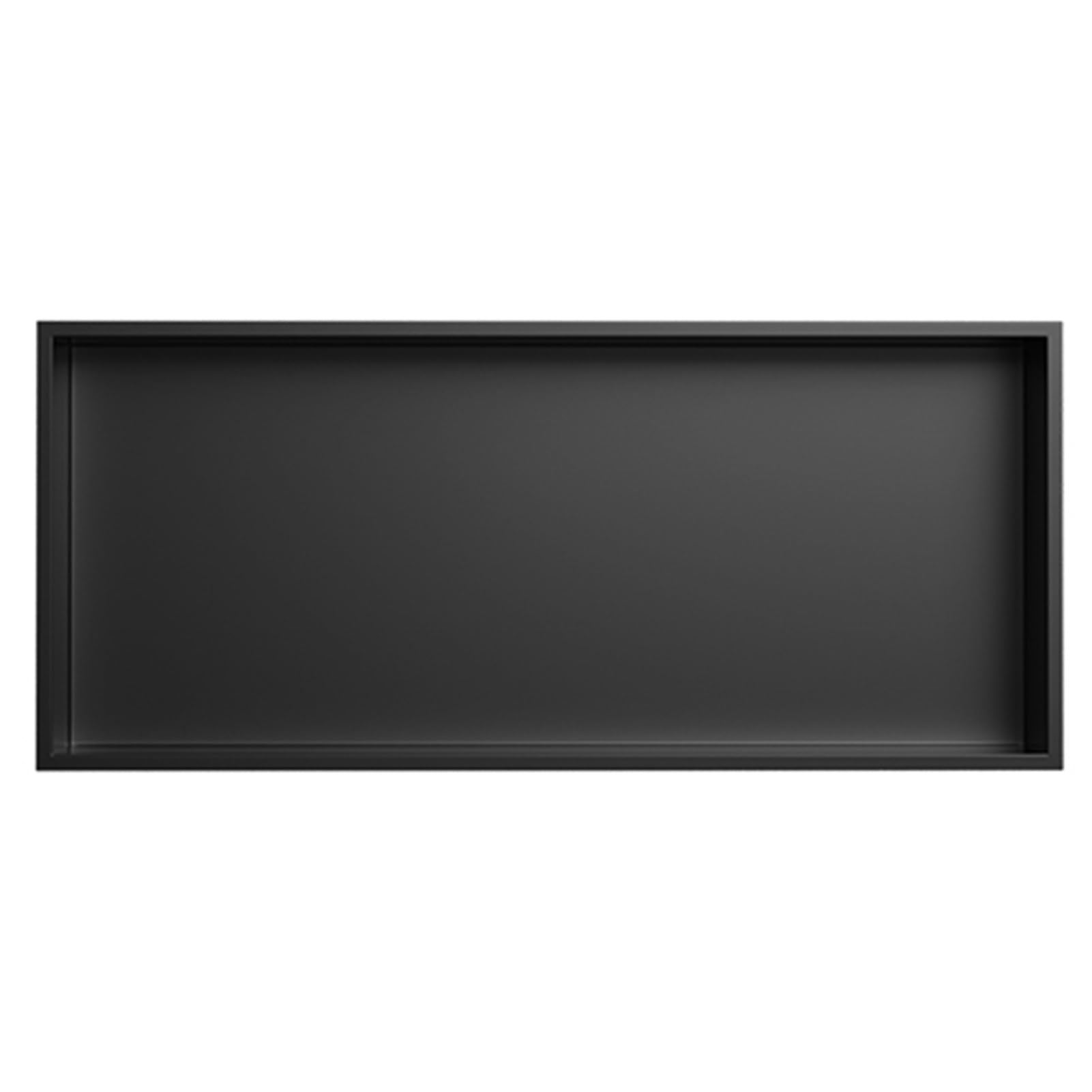 Generisch Duschablage aus Edelstahl, wasserdicht, zur Wandmontage, wasserdichte Ablage für Shampoo und Toilettenartikel, auslaufsicherer Badezimmer-Organizer, Schwarz, 90 x 28 x 12,5 cm