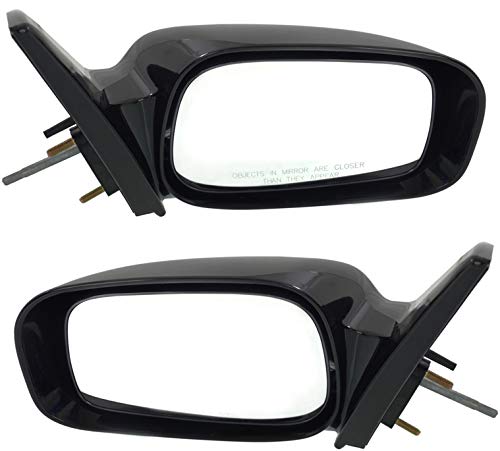 Kool Vue Driver & Passenger Side Manual Lever Control Mirrors for Toyota Matrix Pontiac Vibe 2003-2008 Paintable