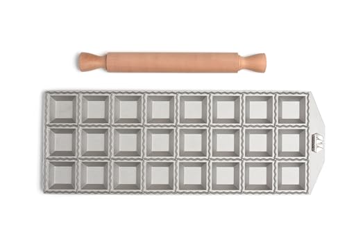 Marcato Ravioli Maker Mould, Makes 2-Dozen 2-Inch Square Raviolis