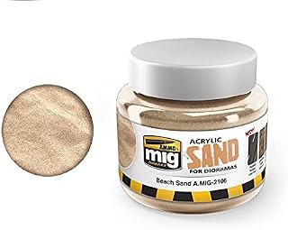 Ammo MIG-2106 Sand Ground Acrylic Textures (250 Ml. Jars), Multicolour