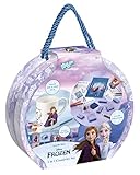 FROZEN II Disney - Juego Creativo 2 en 1: Taza para Colorear y Sellos con Motivos de Anna y Elsa, Incluye lápices de Colores y Bloc de Dibujo (682146)