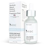 Hyaluronic Acid 2% + B5 Serum 30ml/1oz – USA Made - All Skin Types - Hyaluronic Acid for Face – Hydrating, Plumping & Lightweight – Fragrance Free Skincare – Moisturizing Face Serum for Women