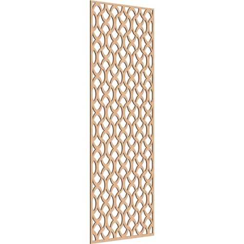 Image of Resort Decorative Pierced Fretwork Wood Wall Panels, 29 3 /8 inchW x 74 3 /8 inchH x 1 /4 inchT, Hickory