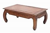 Tiefe: 60 cm Casa Padrino Designer Massivholz Mahagoni Couchtisch Natur B.100cm x H.40cm x T.60cm - Salon Wohnzimmer Tisch