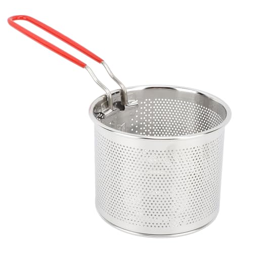 Porta papas fritas de acero inoxidable, cesta resistente a altas temperaturas para freidoras, cestas con mango para cocina (12 cm / 4,72 pulgadas) miniatura 1