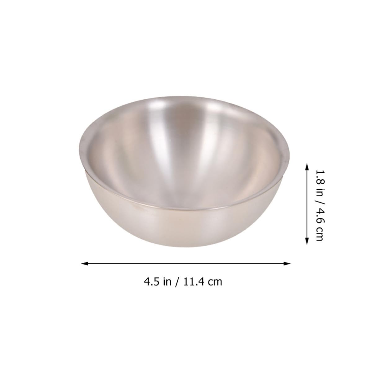 Cuenco de Titanio Doble Capa Compacto y Fácil de Limpiar para Actividades al Aire Libre y Barbacoas, Adecuado para Aventureros que Disfrutan del Camping