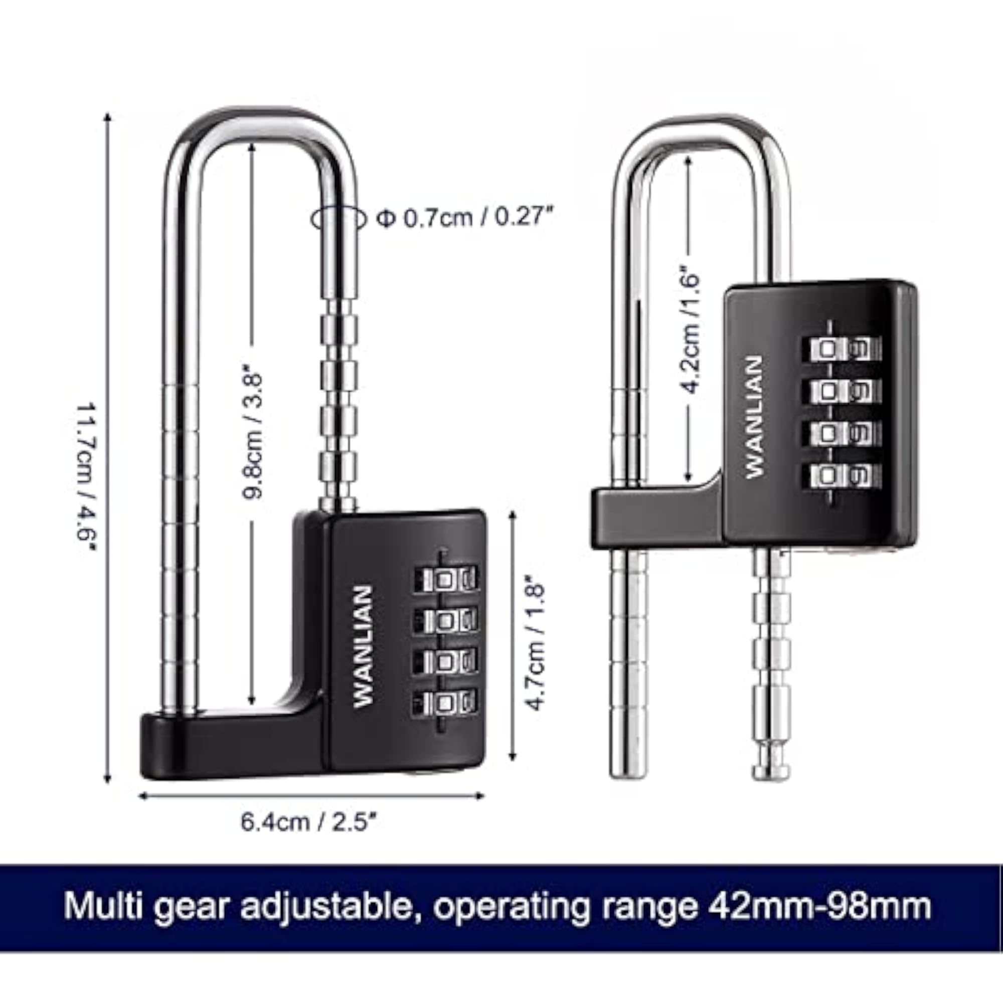 Combination Lock, 4 Digit Combination Lock