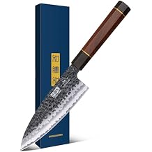 HOSHANHO 6 Inch Deba Knife, Japanese High Carbon Steel Kitchen Knife for Sushi Sashimi, Ultra Sharp Fish Fillet Knife with Ergonomic Rosewood Handle