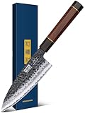 HOSHANHO 6 Inch Deba Knife, Japanese High Carbon Steel Kitchen Knife for Sushi Sashimi, Ultra Sharp Fish Fillet Knife with Ergonomic Rosewood Handle