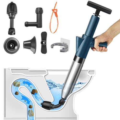 Desbloqueador resistente de tuberías para inodoro y ducha con soporte higiénico de suelo 2