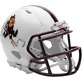 Arizona State Sun Devils White Sparky Revolution SPEED Mini Football Helmet - New in Riddell Box