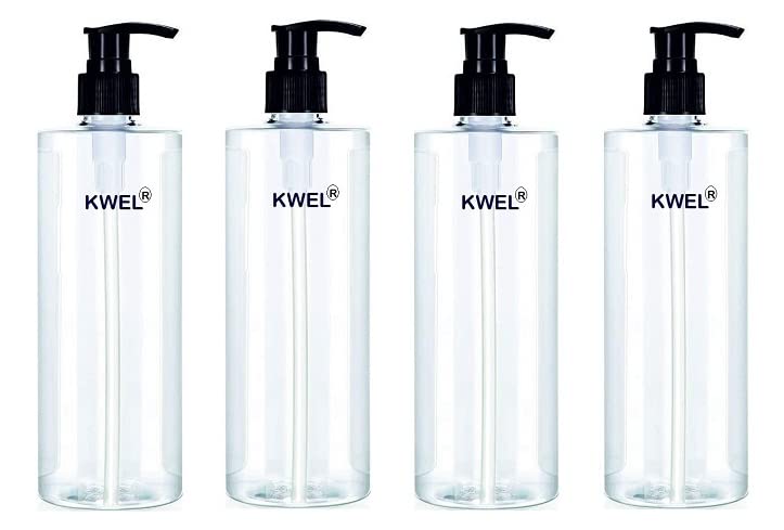 Image of KWEL Unbreakable Plastic Empty Hand wash sanitizer Spray Bottle 500ml (Pack of 4)