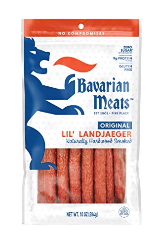 Bavarian Meats Lil\' Landjaeger German Style Smoked Sausage Snack Sticks, 10 Ounce