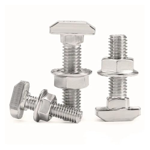 Tornillos de cabeza de martillo M8 para perfil de aluminio y tuerca en forma de T 6