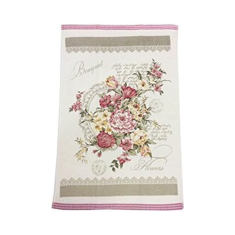 HBS Ltd Home Bedding Store Luxury Tea Towel Vintage Kitchen Towels Floral Cover