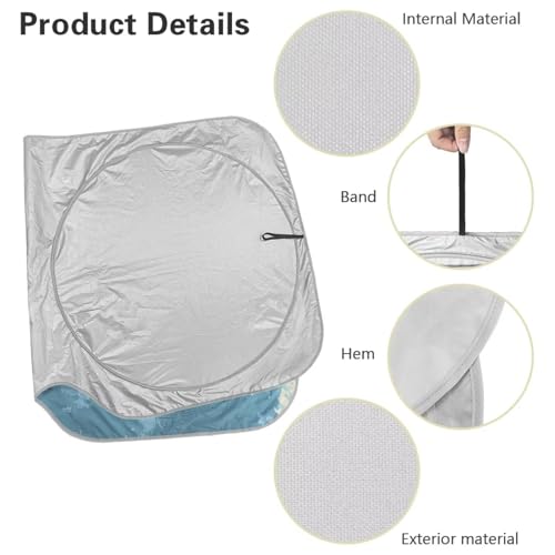 Image of Fashion Horse Car Windshield Sun Shade Foldable Car Windshield Sunshades Window Shades Cover Sun Visor Shield for Most Sedan Truck SUV Auto Interior Protector