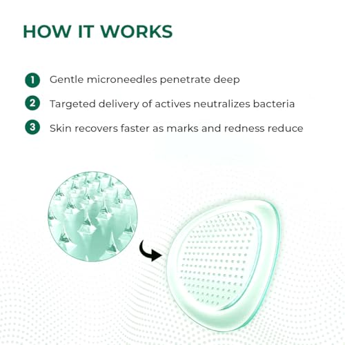 Image of Conscious Chemist Self Dissolving Microneedle Acne Patches (Pack of 8 Patches) | Painless & Effective Pimple Patches with 2% Salicylic Acid, Azelaic Acid & Niacinamide | Kills Bacteria, Reduces Redness, Scarring & Excess Sebum | Visible Results in 6 Hours