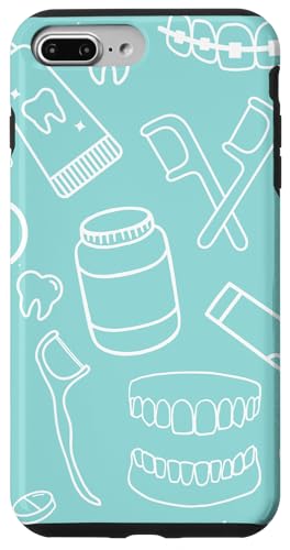 Dental Nurse Doodles Women Dentist Dentistry Students Hülle für iPhone 7 Plus/8 Plus