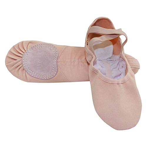 Danzcue Adult Stretch Canvas Split Sole Ballet Slipper