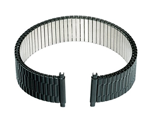 Gilden Custom Length Gents Expansion 17-22Mm Black Stainless Steel Watch Band 552-B-3 #TOP5