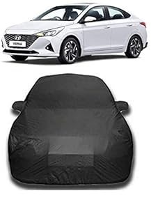 MS MART Car Body Cover with Mirror Pocket Compatible with Hyundai Verna Old N New (Model : 2009-2020), Honda City, SX4, Vento, BALENO, Yaris, Grey.