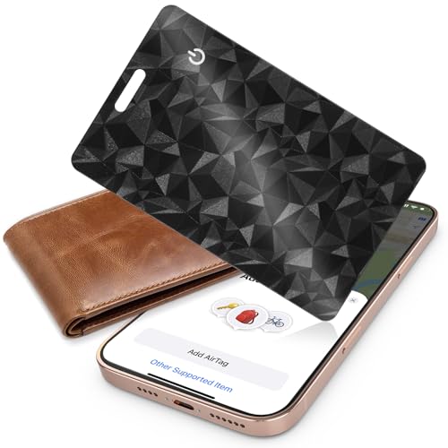 Smart Tracker Card [Apple MFi Certified] (iOS Only), Rechargeable 0.07in