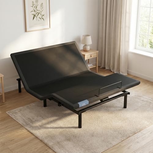 Adjustable Split King Bed Frame with Remote