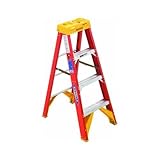 WERNER LADDER 6204 WERNER TYPE IA FIBERGLASS STEPLADDER, 4' (1/EA) by Werner Ladder