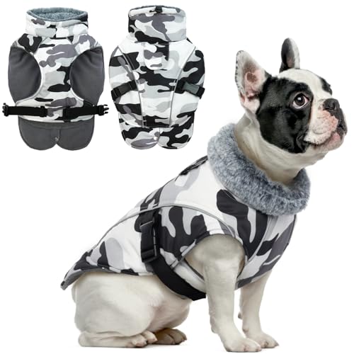 DENTRUN Medium Dog Winter Jacket - Warm Reflective