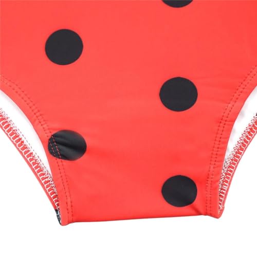 Maillot de bain fille à pois pour vacances de plage et piscine