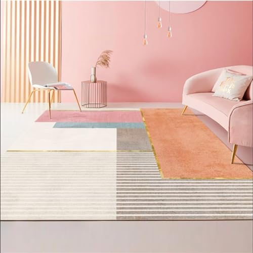 Tapis chambre bebe 300x400CM grand sticker orange moderne - 2