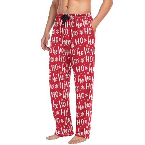 Men's Pajama Pants Sleep Lounge Pants Men Pajama Bottoms with Pockets Drawstring4