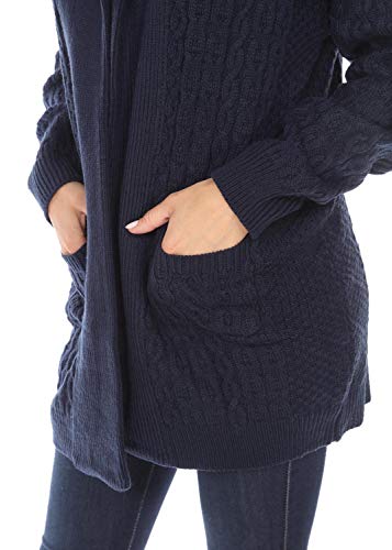 Image of SIMPLY COUTURE Women's Casual Pullover Cable-Knit Oversize Sweater