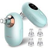 [page_title]-【2020 Neue Version Oval】Mosen Mitesserentferner Porenreiniger Vakuumsauger,USB Aufladung Wiederaufladbarer,LED Display,Blackhead Remover mit 5 Austauschbaren Reinigungsaufsätzen,4 Modi. (BH02 NEW)