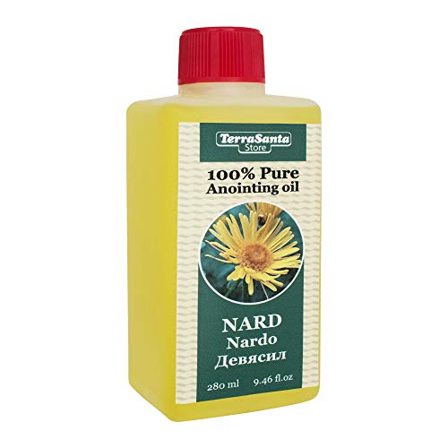TerraSantaStore Olio puro al 100% per unzione, fragranza autentica, spezie bibliche della Terra Santa, 280 ml, grande