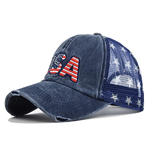 GONOSEED Gorra de béisbol 4 de julio para mujer miniatura 3