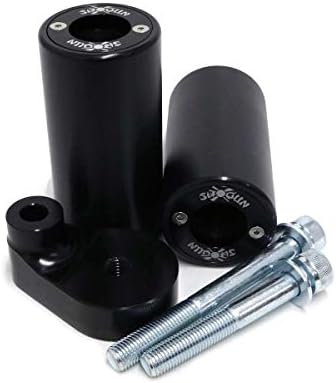 Shogun Yamaha YZF-R6 R6 2008 2009 2010 2011 2012 2013 2014 2015 2016 Black PA2 No Cut Frame Sliders Fits ABS & NON ABS Models - 715-6349 - MADE IN THE USA
