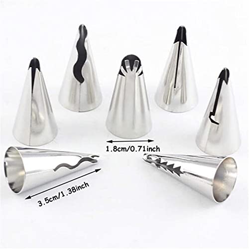 7 stks/set Bruiloft Russische Nozzles Gebak Bladerdeeg Rok Icing Piping Nozzles Pastry Decorating Tips Cake Cupcake… - Image 3