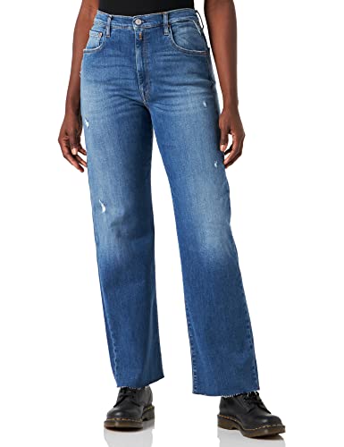 Replay Damen Reyne Jeans, 0091 Medium Blue, 27W / 28L EU