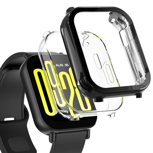 Hianjoo 2 Xiaomi Redmi Watch 5 Active Ή P[X tB [یJo[ + tB ̌^] Xiaomi Redmi Watch 5 Active Ή Jo[ TPUf \tgP[X Sʕی یt