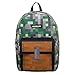 Bioworld Minecraft Squares Allover Print Backpack Bookbag One Size