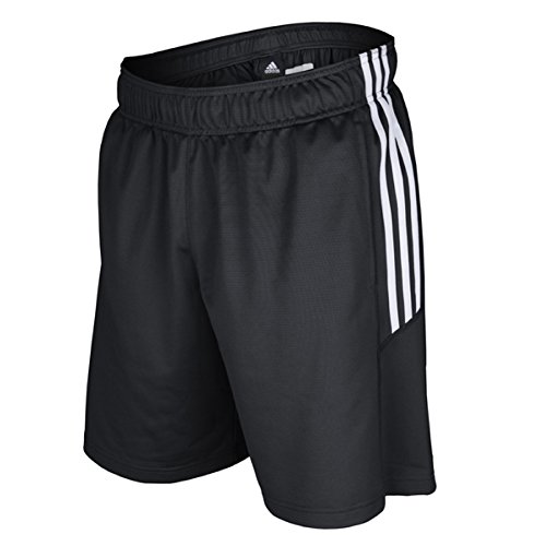 adidas Mens Climalite Select Men's Pocket Short, Black/White, Large