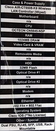 Image of Cisco AIR-CT5508-50-K9 Wireless LAN Controller (Renewed)